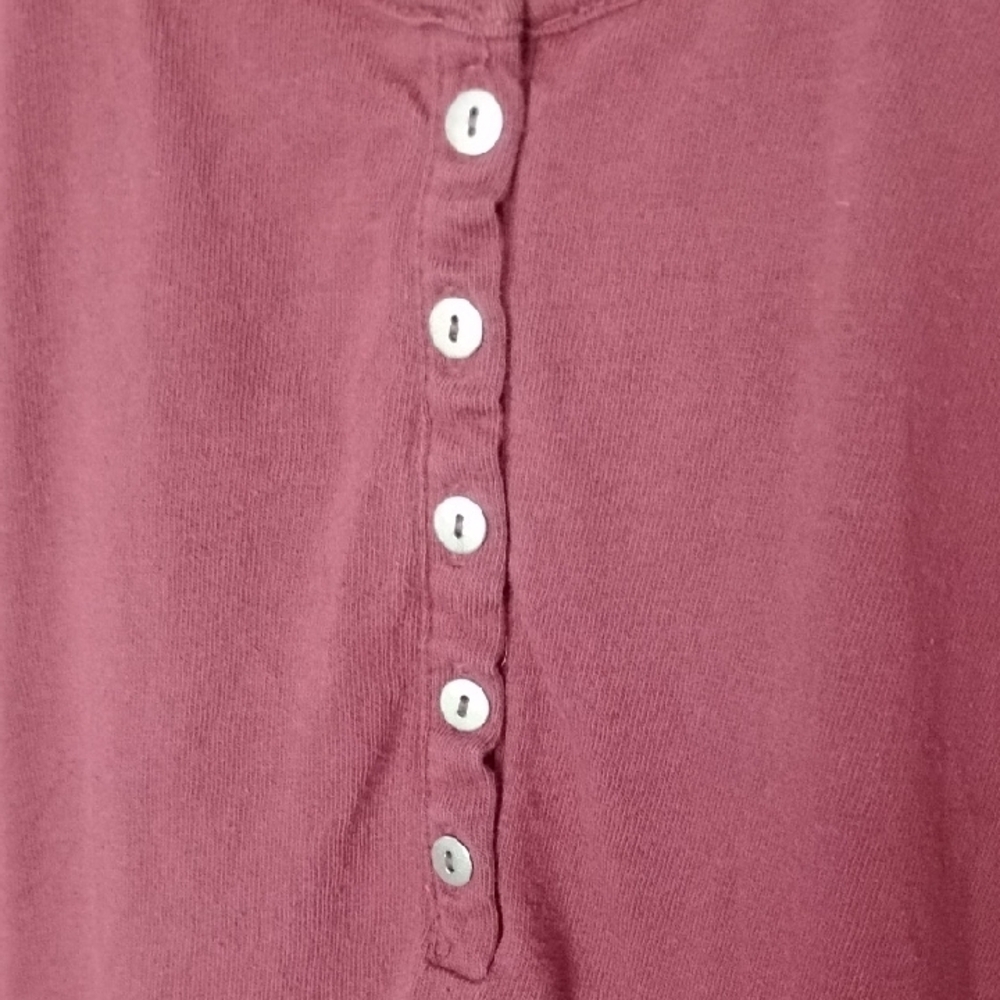 White Stag Deep Red Button Down Top - Picture 4 of 5